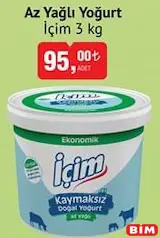 İÇİM AZ YAĞLI YOĞURT 3 KG